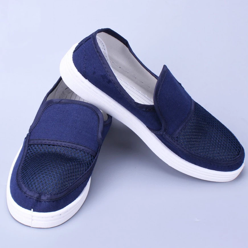 Blue esd canvas shoes Blue esd canvas shoes