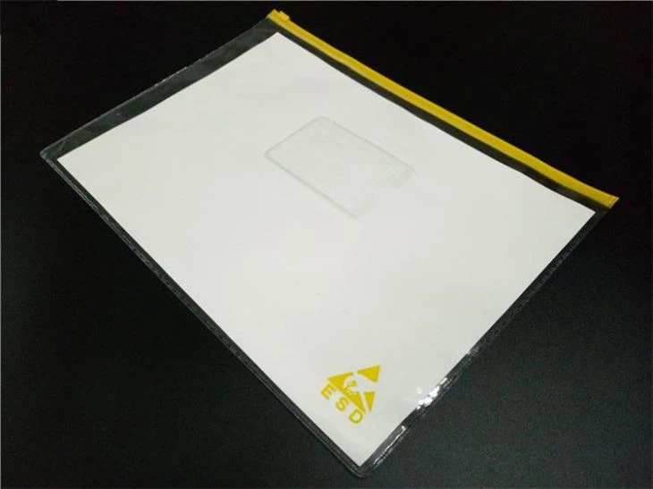 ESD A4 Document Holder with yellow zipper